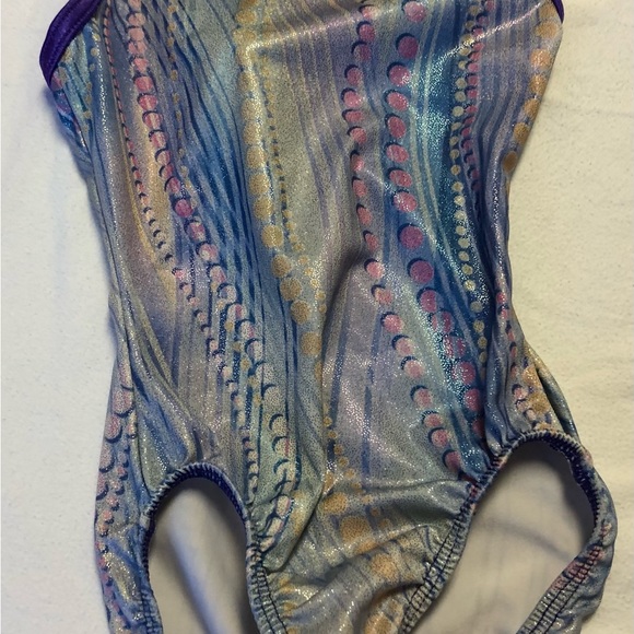 MotionWear Size child 6x-7, Girls Gymnastics Leotard Strappy back - Picture 1 of 4